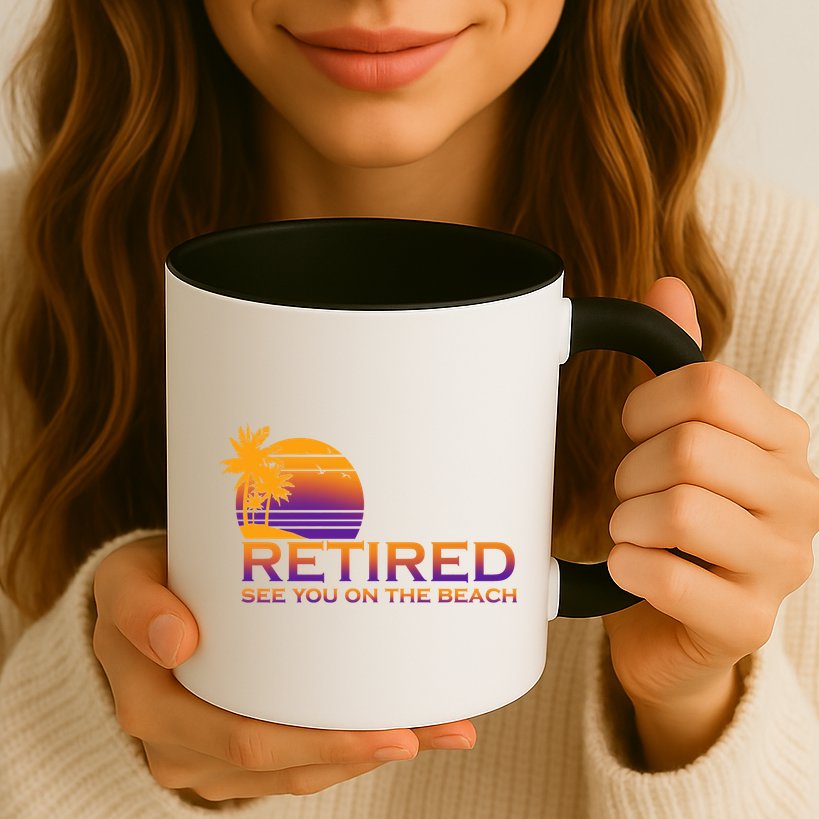 Retired See You On The Beach  Mug