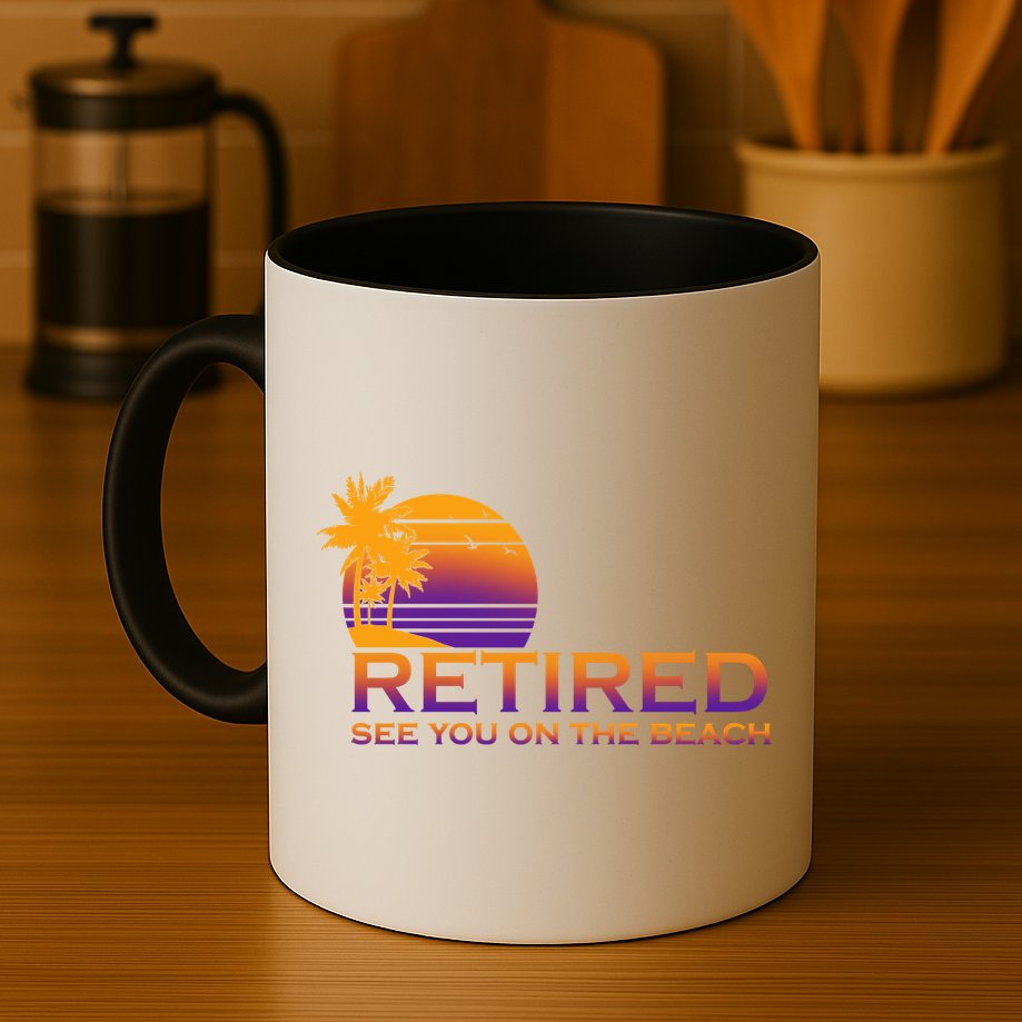 Retired See You On The Beach  Mug