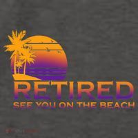 Retired See You On The Beach  Vector Backpack