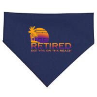 Retired See You On The Beach  USA-Made Doggie Bandana