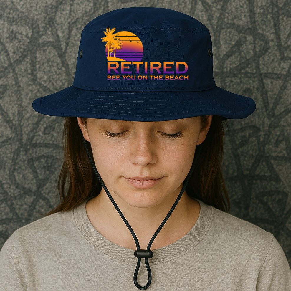 Retired See You On The Beach  Bucket Hat