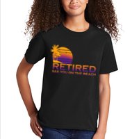 Retired See You On The Beach  Kids T-Shirt