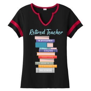 Retired Teacher Ladies Halftime Notch Neck Tee