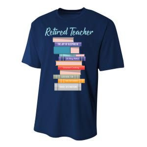 Retired Teacher Performance Sprint T-Shirt