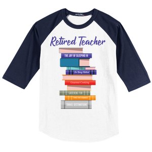 Retired Teacher Baseball Sleeve Shirt