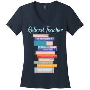 Retired Teacher Women's V-Neck T-Shirt