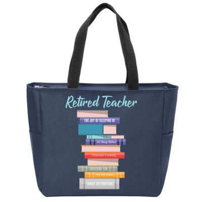 Retired Teacher Zip Tote Bag