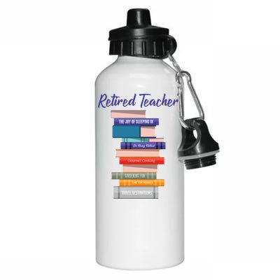 Retired Teacher Aluminum Water Bottle