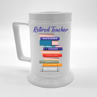 Retired Teacher Beer Stein