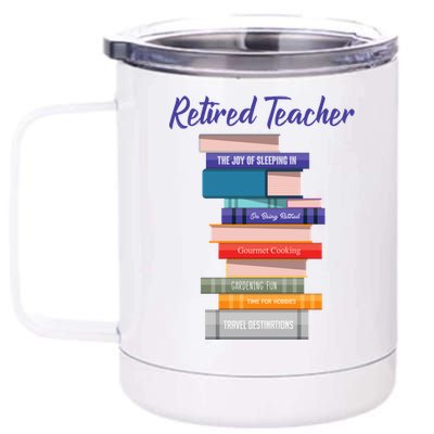 Retired Teacher 12 oz Stainless Steel Tumbler Cup