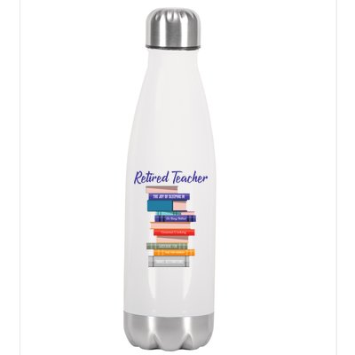 Retired Teacher Stainless Steel Insulated Water Bottle