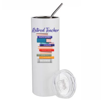 Retired Teacher Stainless Steel Tumbler