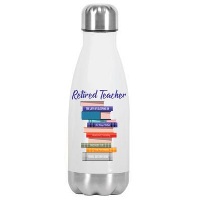 Retired Teacher Stainless Steel Insulated Water Bottle