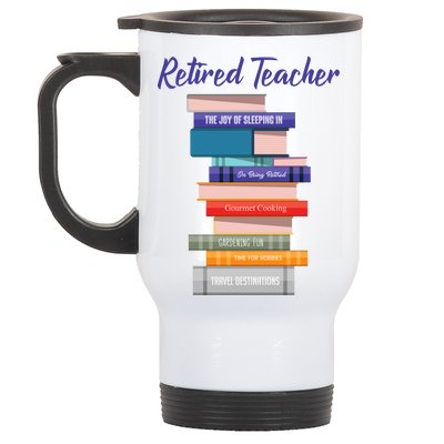 Retired Teacher Stainless Steel Travel Mug