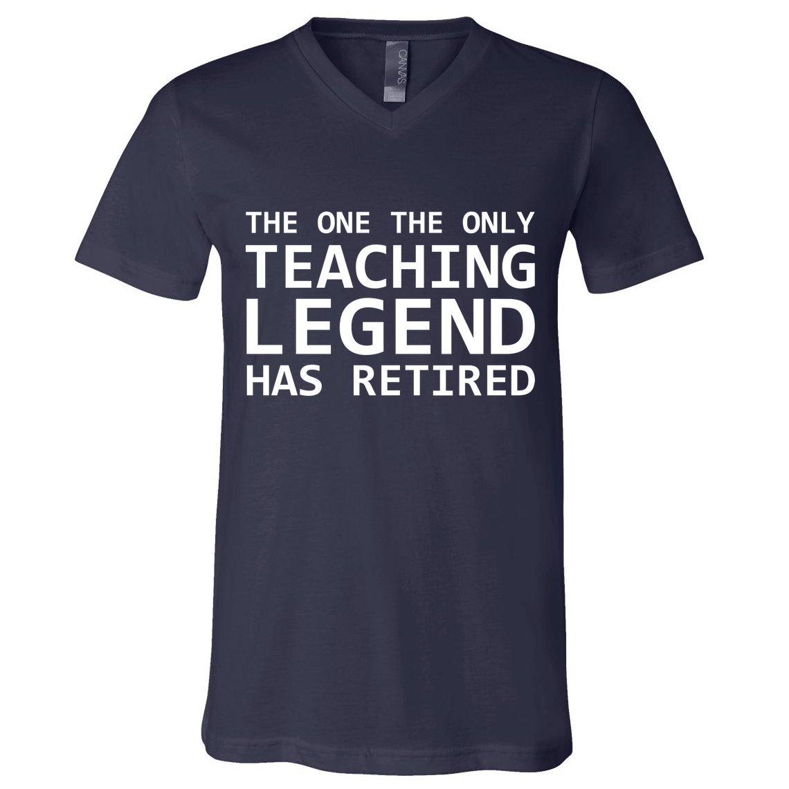 Retired Teacher Legend V-Neck T-Shirt