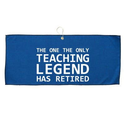 Retired Teacher Legend Large Microfiber Waffle Golf Towel