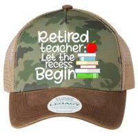 Retired Teacher Let The Recess Begin  Legacy Tie Dye Trucker Hat