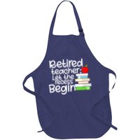 Retired Teacher Let The Recess Begin  Apron