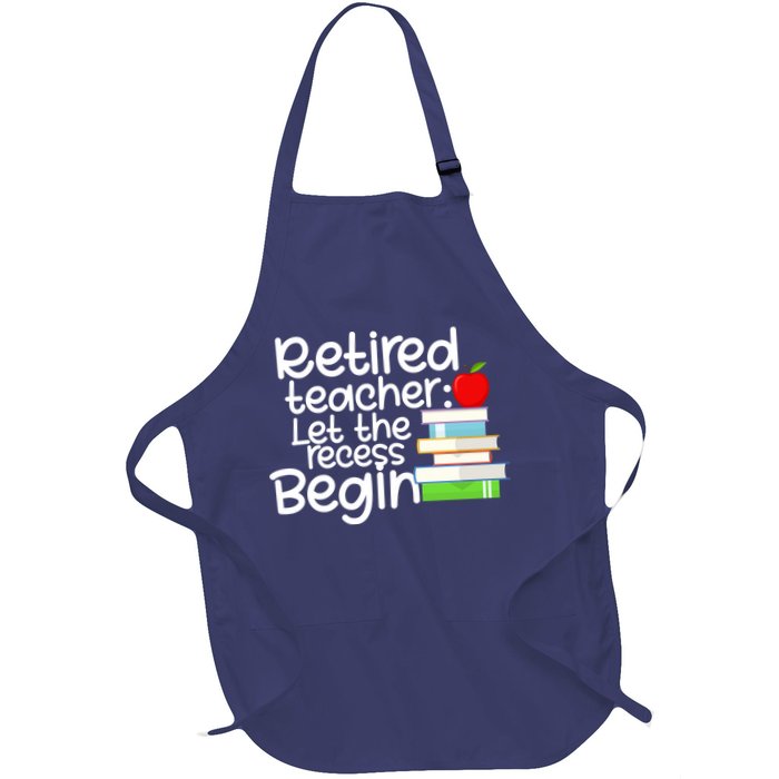 Retired Teacher Let The Recess Begin  Apron