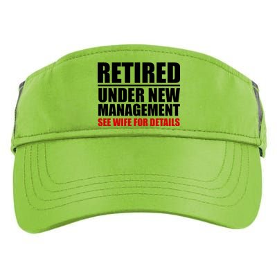 Retired Under New Management Adult Drive Performance Visor