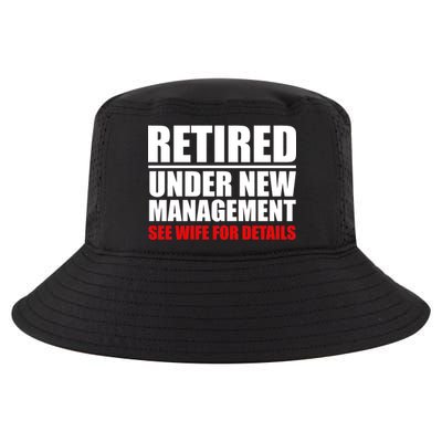 Retired Under New Management Cool Comfort Performance Bucket Hat