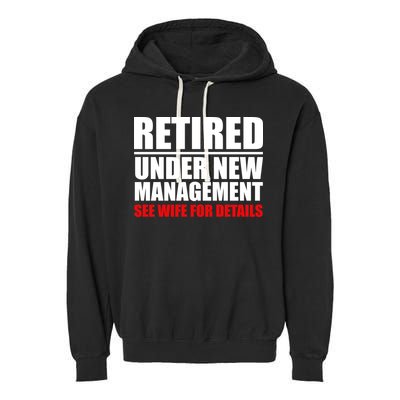 Retired Under New Management Garment-Dyed Fleece Hoodie