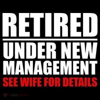 Retired Under New Management Hooded Wearable Blanket