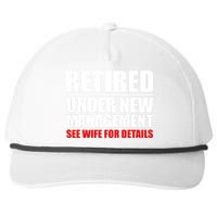 Retired Under New Management Snapback Five-Panel Rope Hat