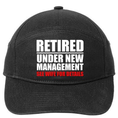 Retired Under New Management 7-Panel Snapback Hat