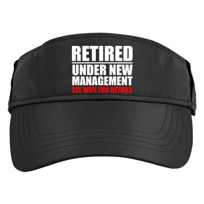 Retired Under New Management Adult Drive Performance Visor