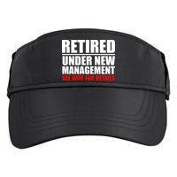 Retired Under New Management Adult Drive Performance Visor