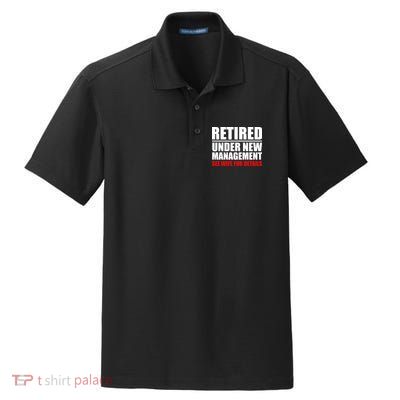 Retired Under New Management Dry Zone Grid Polo