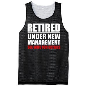 Retired Under New Management Mesh Reversible Basketball Jersey Tank