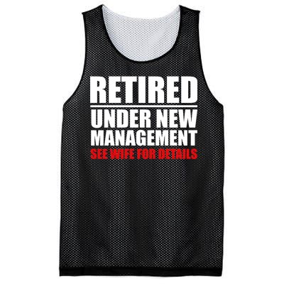 Retired Under New Management Mesh Reversible Basketball Jersey Tank