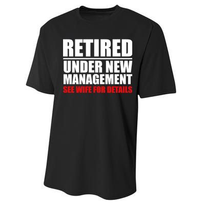 Retired Under New Management Performance Sprint T-Shirt