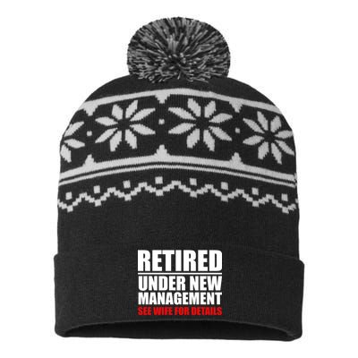 Retired Under New Management USA-Made Snowflake Beanie