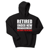 Retired Under New Management Kids Hoodie