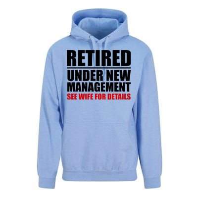 Retired Under New Management Unisex Surf Hoodie