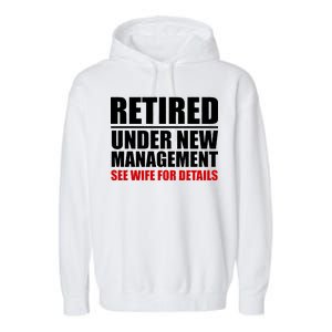 Retired Under New Management Garment-Dyed Fleece Hoodie