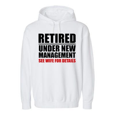 Retired Under New Management Garment-Dyed Fleece Hoodie