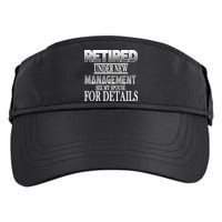 Retired Under New Management Ask Spouse For Details Adult Drive Performance Visor