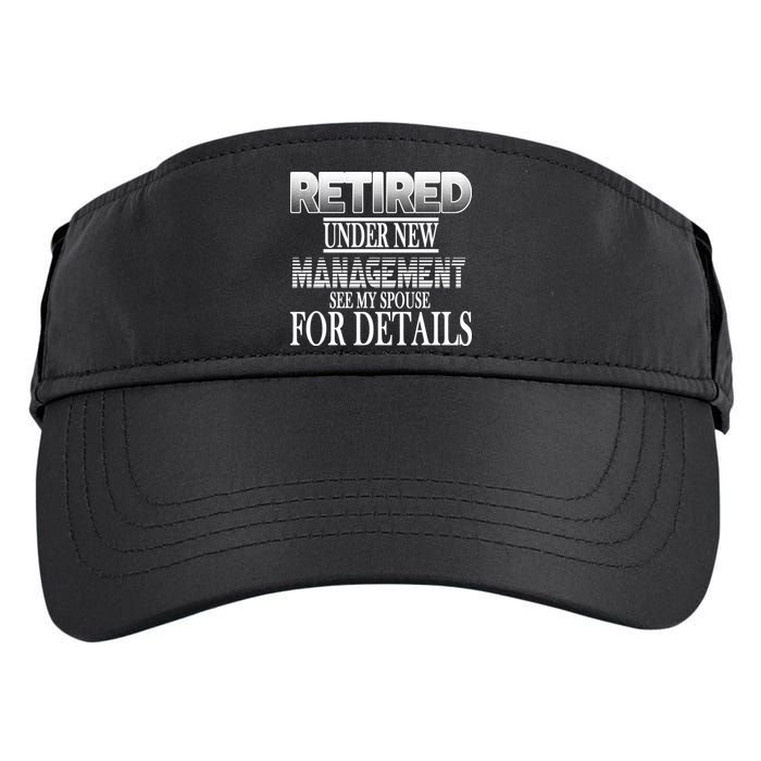 Retired Under New Management Ask Spouse For Details Adult Drive Performance Visor