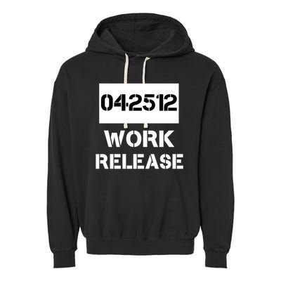 Retirement Date Work Release Jail Prison Personalize  Garment-Dyed Fleece Hoodie