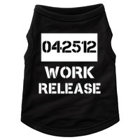 Retirement Date Work Release Jail Prison Personalize  Doggie Tank