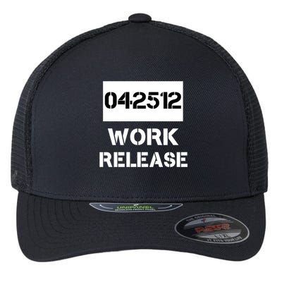 Retirement Date Work Release Jail Prison Personalize  Flexfit Unipanel Trucker Cap