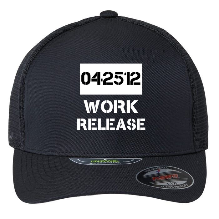 Retirement Date Work Release Jail Prison Personalize  Flexfit Unipanel Trucker Cap