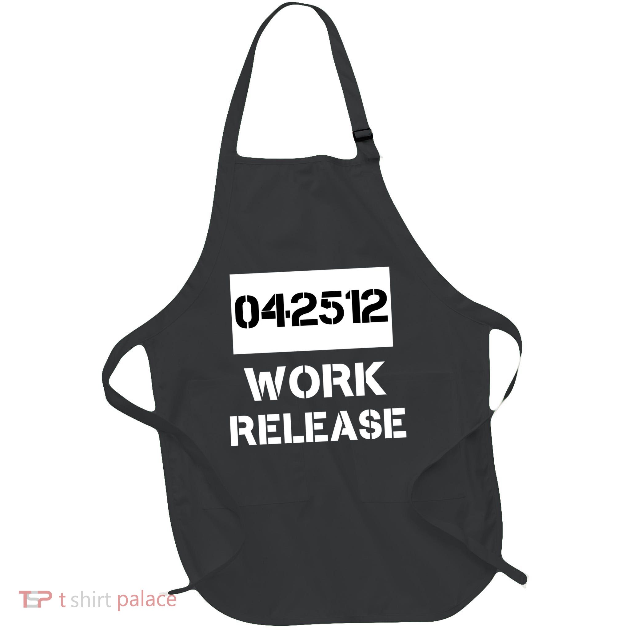 Retirement Date Work Release Jail Prison Personalize  Full-Length Apron With Pockets