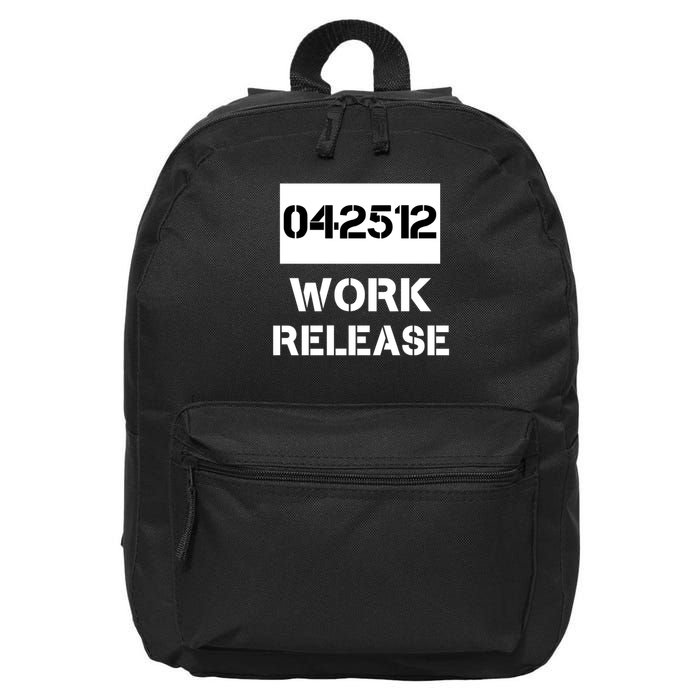 Retirement Date Work Release Jail Prison Personalize  16 in Basic Backpack