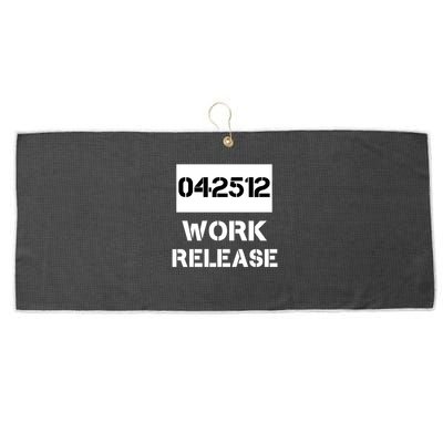 Retirement Date Work Release Jail Prison Personalize  Large Microfiber Waffle Golf Towel