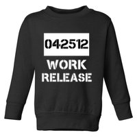 Retirement Date Work Release Jail Prison Personalize  Toddler Sweatshirt